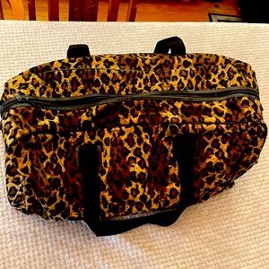 Large animal print weekender bag, great condition.